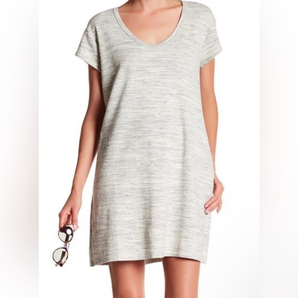 ⭐️ ATM Anthony Thomas Melillo Grey Short Sleeve Dress Size Small - Picture 1 of 9